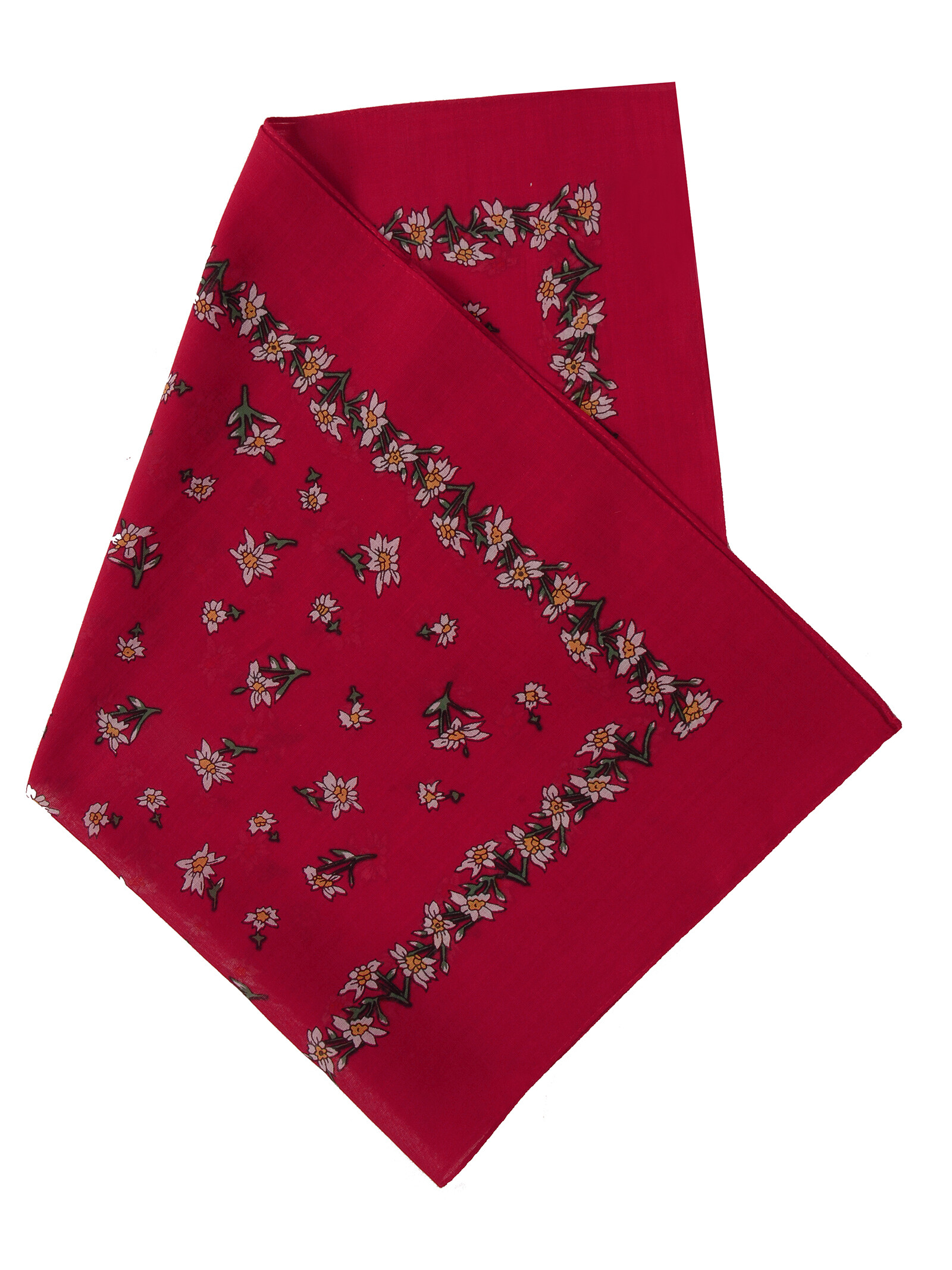 Trachtenhalstuch Nickituch Edelweiß 100% Baumwolle