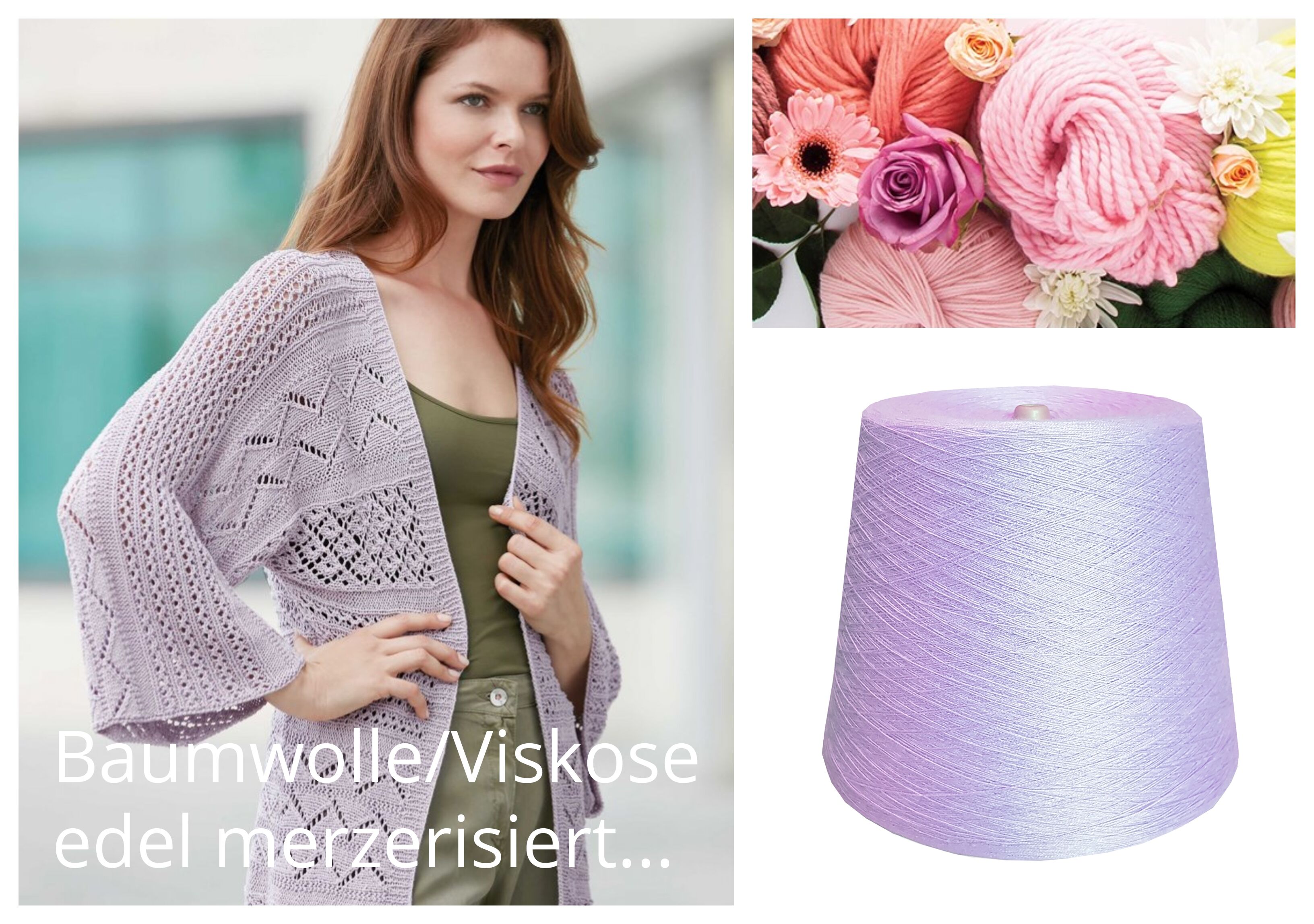 WOLLE zum STRICKEN BAUMWOLLE/VISKOSE Mix 1 KG Konen/1000 Gramm Flieder Violett WOLLE zum STRICKEN BAUMWOLLE/VISKOSE Mix 1 KG Konen/1000 Gramm Flieder Violett