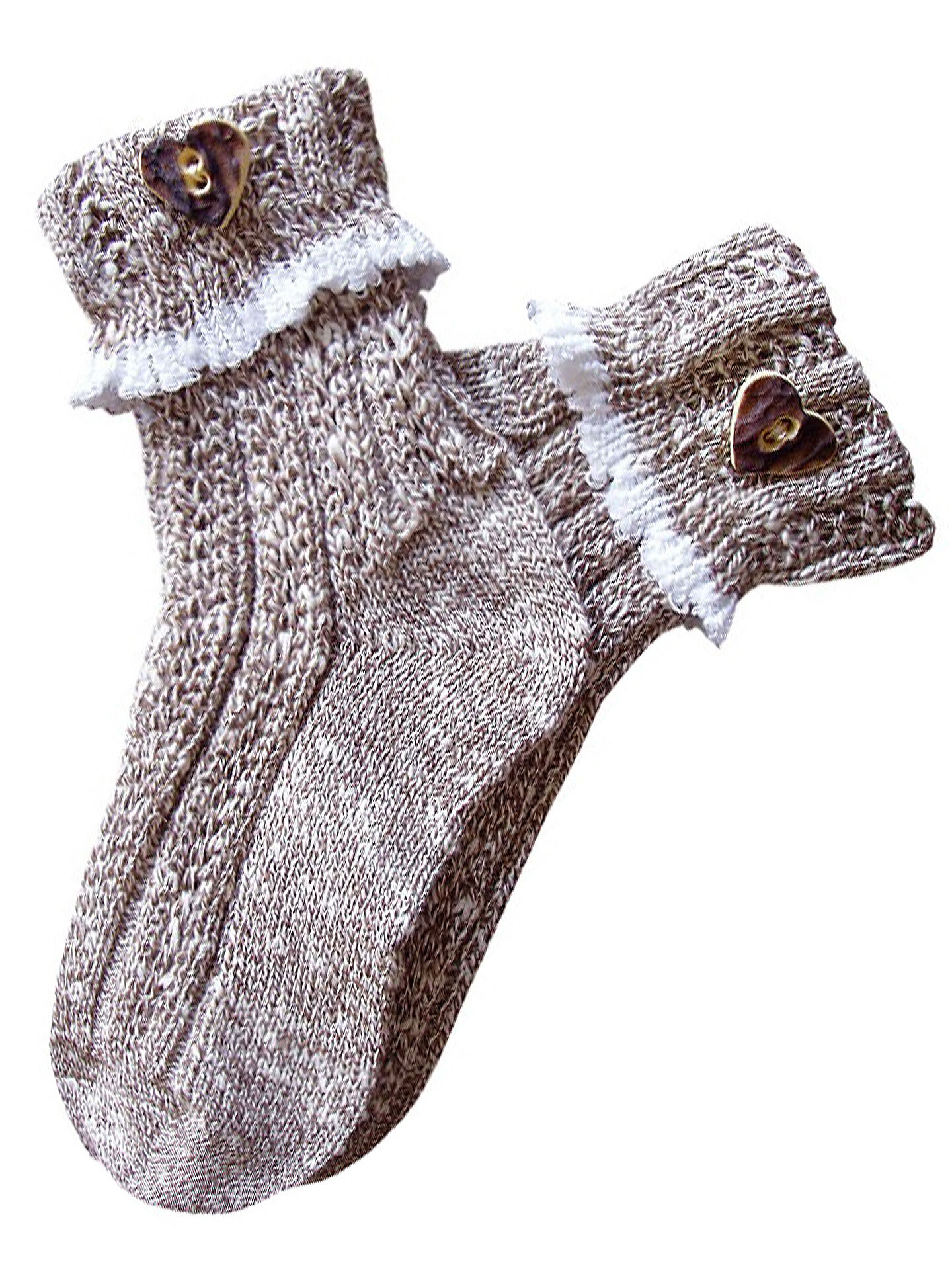 Trachtensocken Kinder mit Herz in Braun-Beige Trachtensocken Kinder mit Herz in Braun-Beige