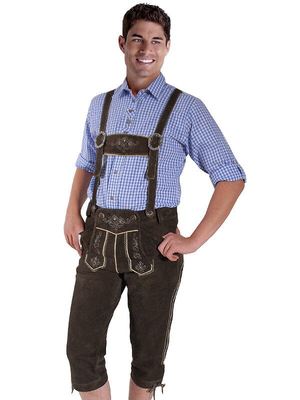 Trachtenlederhose Kniebundlederhose Dunkelbraun Trachtenlederhose Kniebundlederhose Dunkelbraun