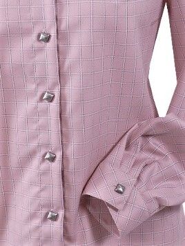 Trachtenbluse Damen Langarm kariert Rosa Trachtenbluse Damen Langarm kariert Rosa
