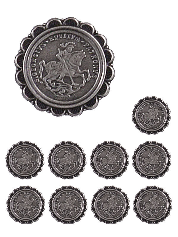 Trachtenknopf St. Georg klein - 10er/Pack Trachtenknopf St. Georg klein - 10er/Pack