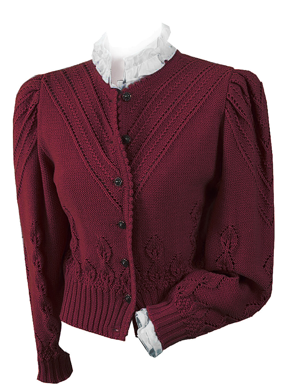 Trachtenstrickjacke Damen Dirndljacke MERINO SCHURWOLLE Weinrot Trachtenstrickjacke Damen Dirndljacke MERINO SCHURWOLLE Weinrot