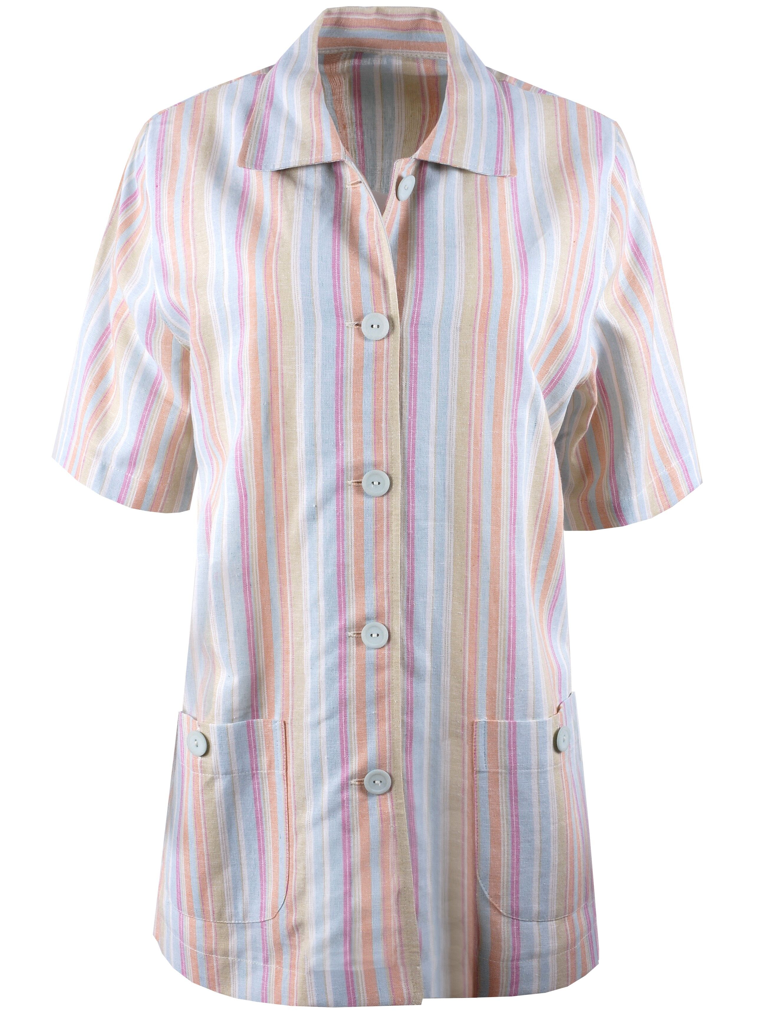 Damenbluse Sommerbluse Kurzarm Lang zur Jeans in edlem Leinen Damenbluse Sommerbluse Kurzarm Lang zur Jeans in edlem Leinen