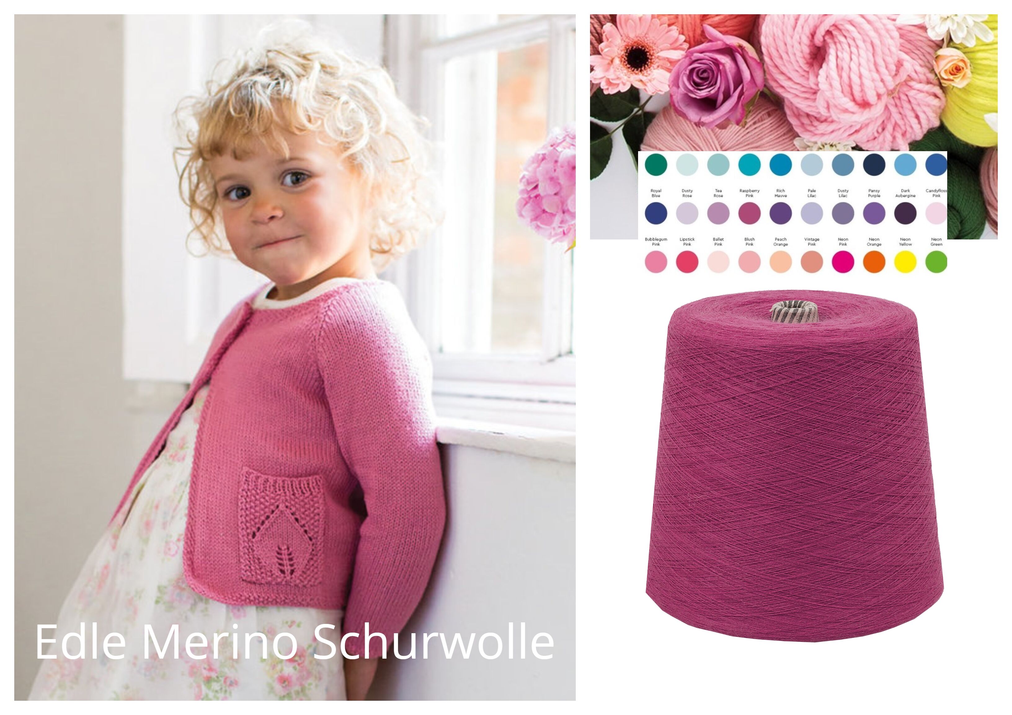 WOLLE zum STRICKEN MERINO-SCHURWOLLE 1 KG Konen/1000 Gramm Rosa Erika WOLLE zum STRICKEN MERINO-SCHURWOLLE 1 KG Konen/1000 Gramm Rosa Erika