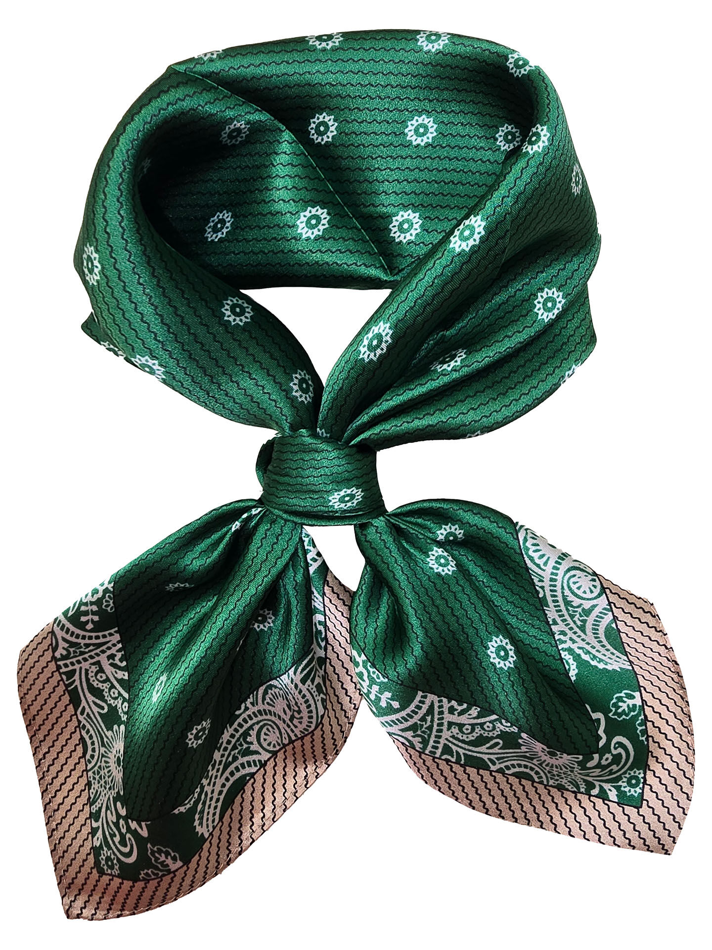 Trachtenhalstuch Seidentuch Nickituch 53x53 100% Seide