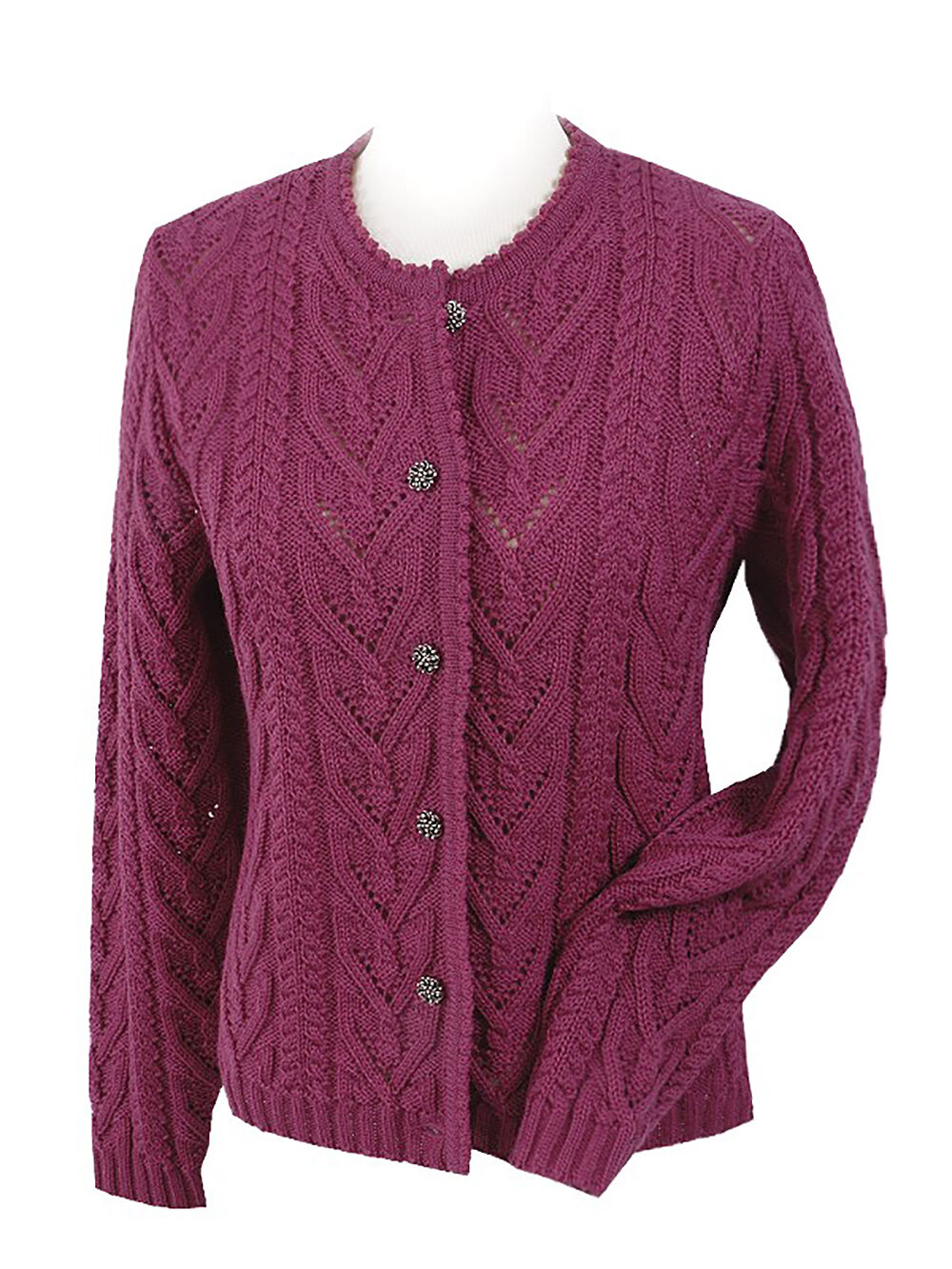 Trachtenstrickjacke Damen Dirndljacke MERINO SCHURWOLLE Altrosa Trachtenstrickjacke Damen Dirndljacke MERINO SCHURWOLLE Altrosa