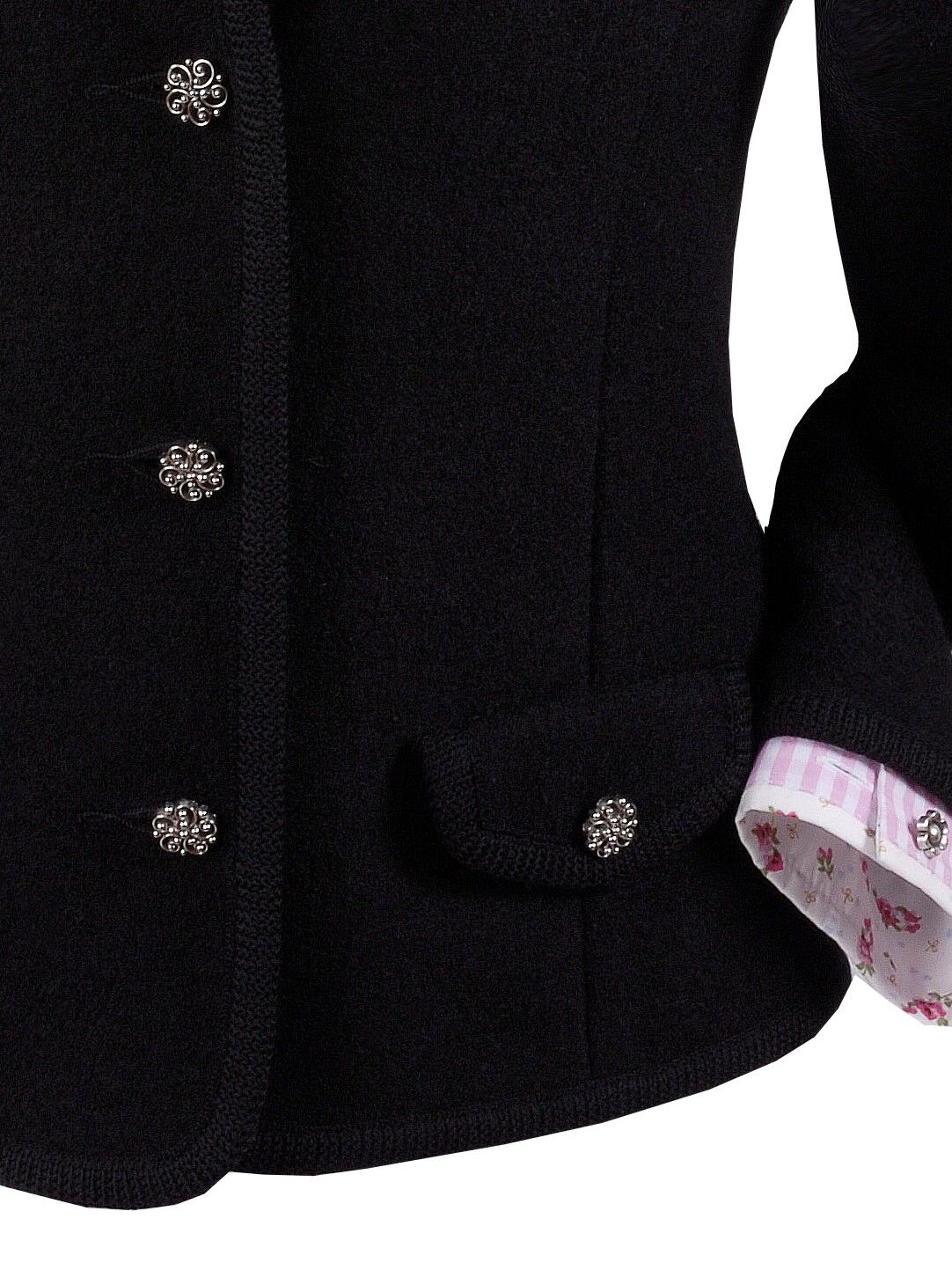 PREMIUM Trachtenjacke Damen Walkjanker SCHURWOLLE festlich Schwarz PREMIUM Trachtenjacke Damen Walkjanker SCHURWOLLE festlich Schwarz