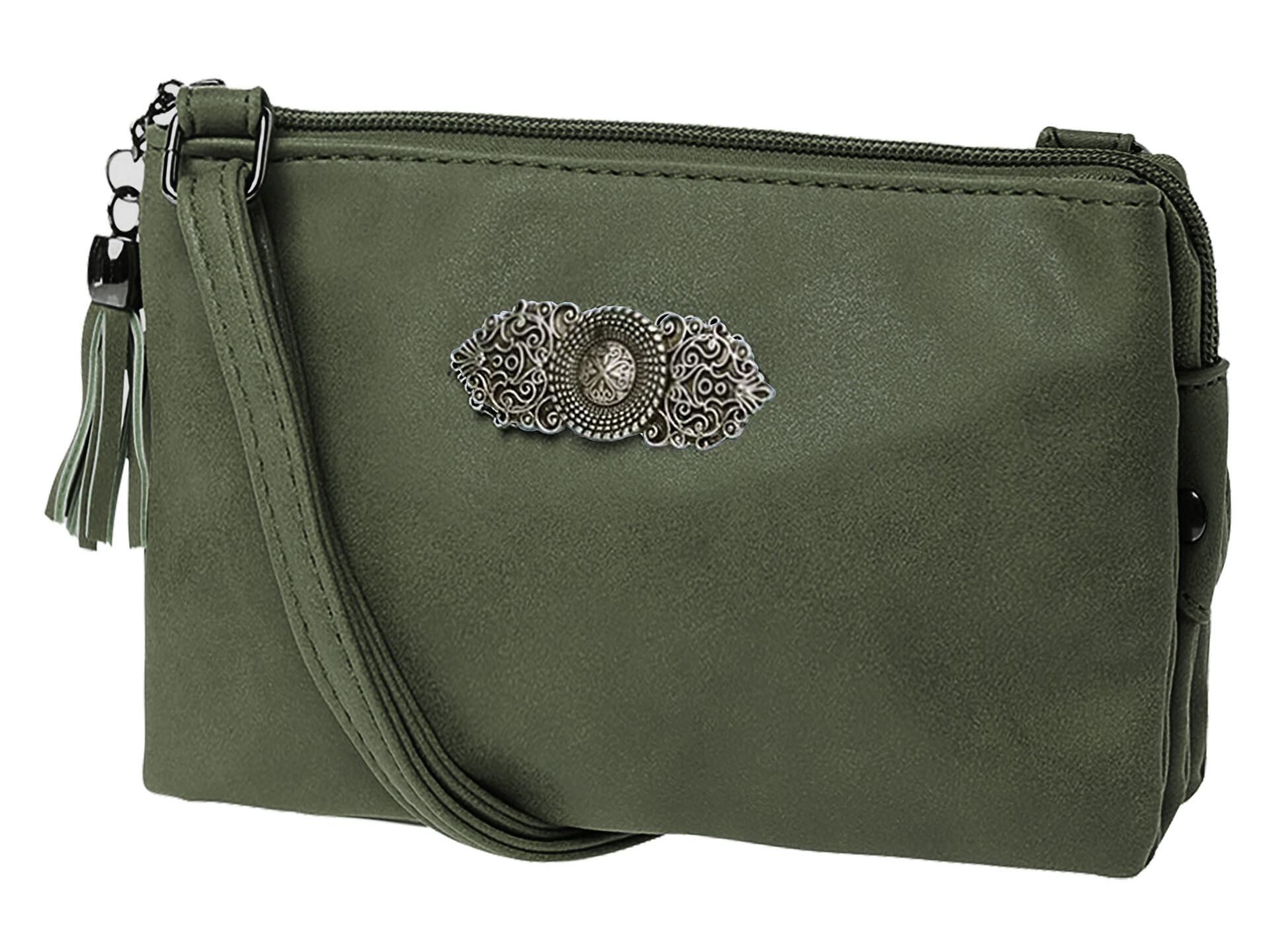 Trachtentasche - Dirndltasche Alpsee klein - Grün Lodengrün