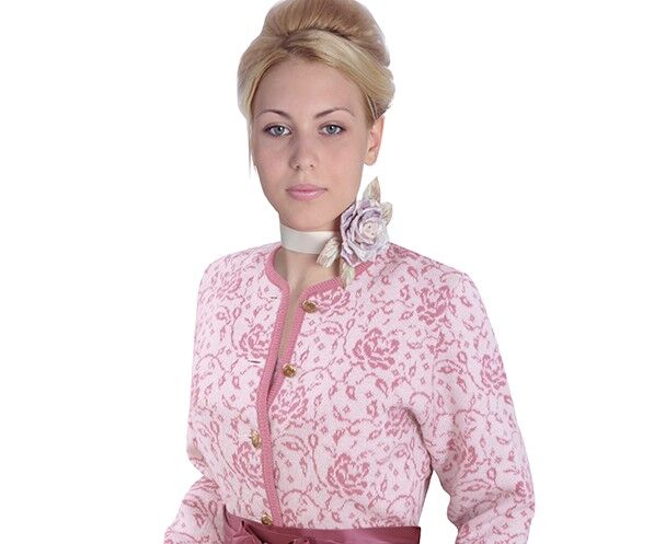 Trachtenjacken-Strickjacken-Dirndljacken-Damen-rosa-creme-front3_(1)