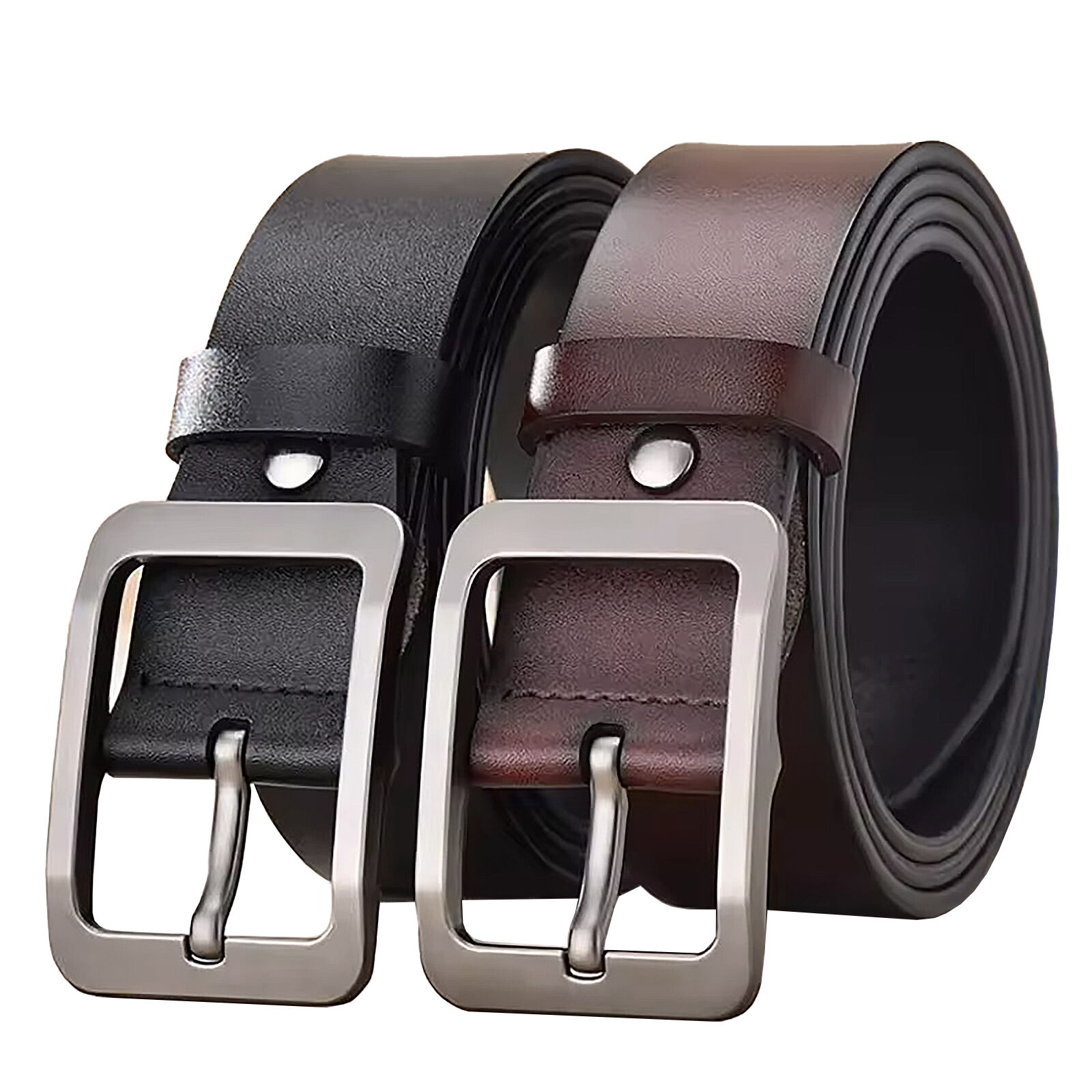 Herrengürtel Jeansgürtel Basic 4cm Schwarz + Braun Herrengürtel Jeansgürtel Basic 4cm Schwarz + Braun