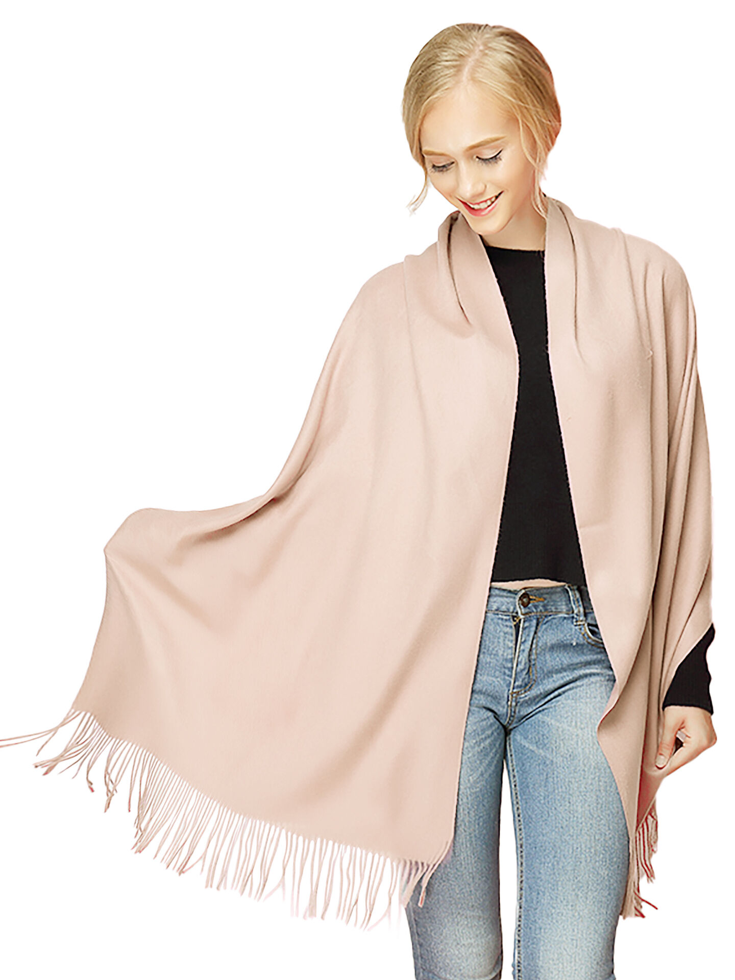 Pashmina Stola Kaschmir Umhang Cashmere Schal für Abendkleid Damen