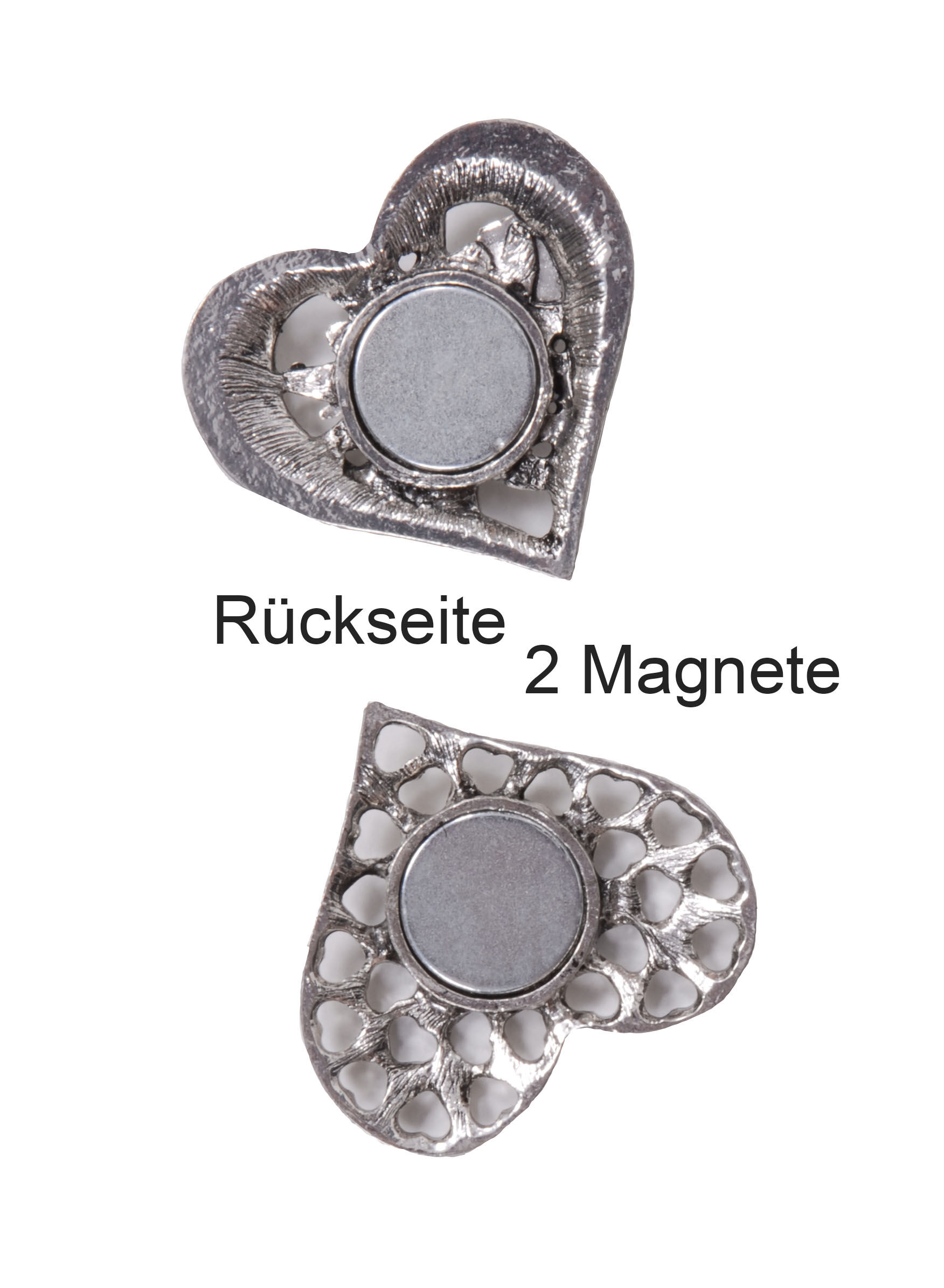 Trachtenanstecker Brosche Magnet - Glitzer-Herz Trachtenanstecker Brosche Magnet - Glitzer-Herz