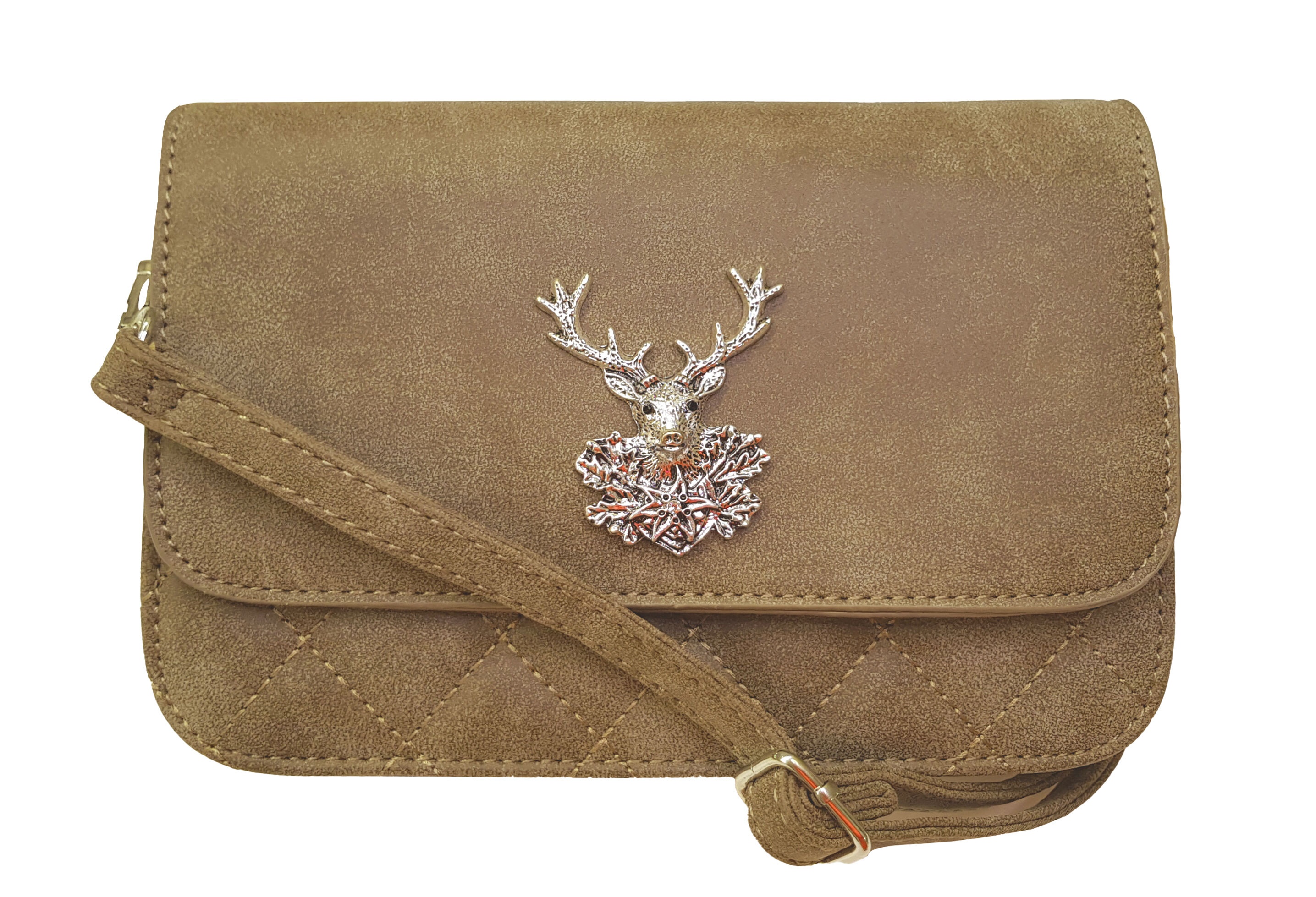 Trachtentasche - Dirndltasche Hirscherl in Beige