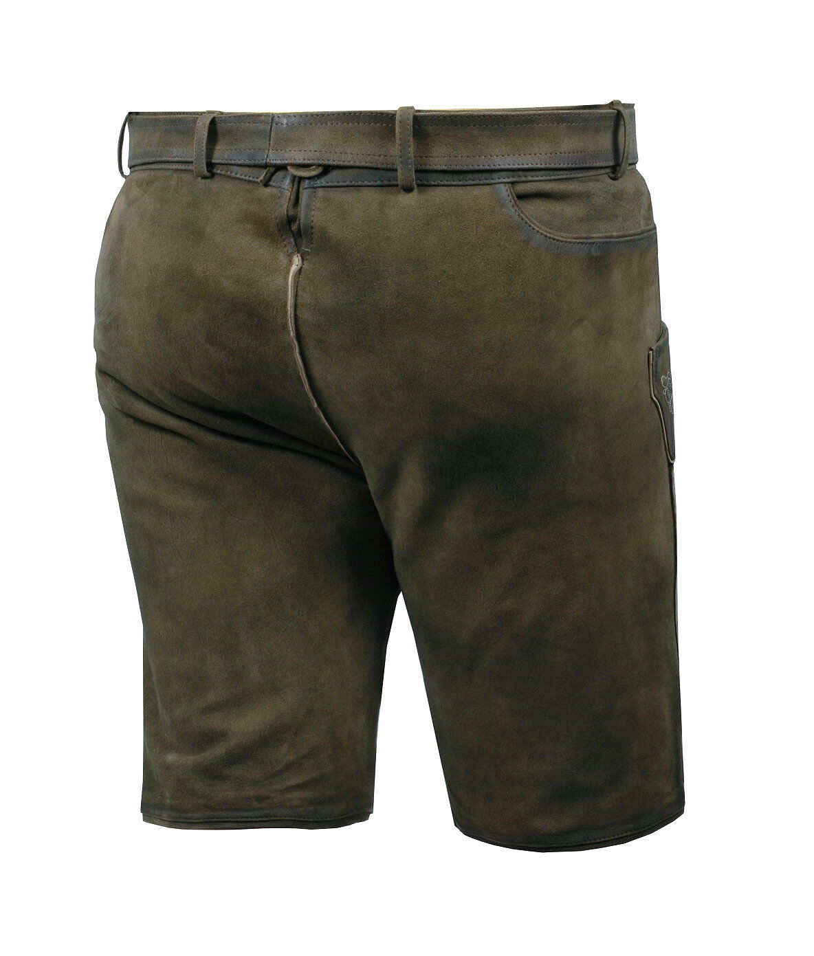Trachtenlederhose kurze Lederhose Herren Dunkelbraun-Antik Trachtenlederhose kurze Lederhose Herren Dunkelbraun-Antik