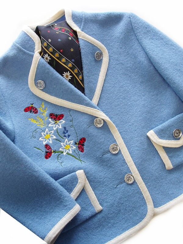 Trachtenjacke Mädchen Madl 100% Merinowolle
