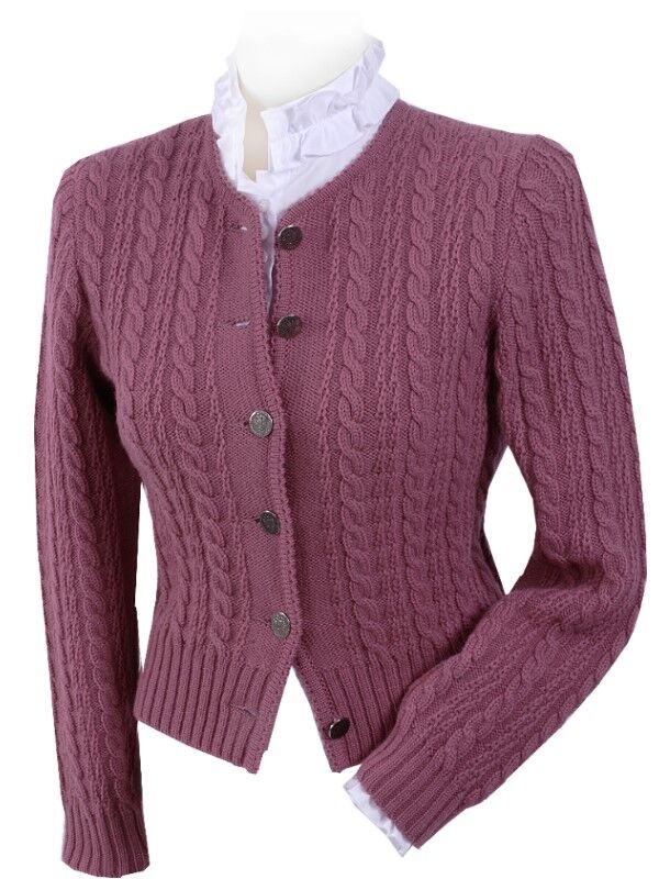 Trachtenstrickjacke Damen Dirndljacke MERINO SCHURWOLLE Altrosa Trachtenstrickjacke Damen Dirndljacke MERINO SCHURWOLLE Altrosa