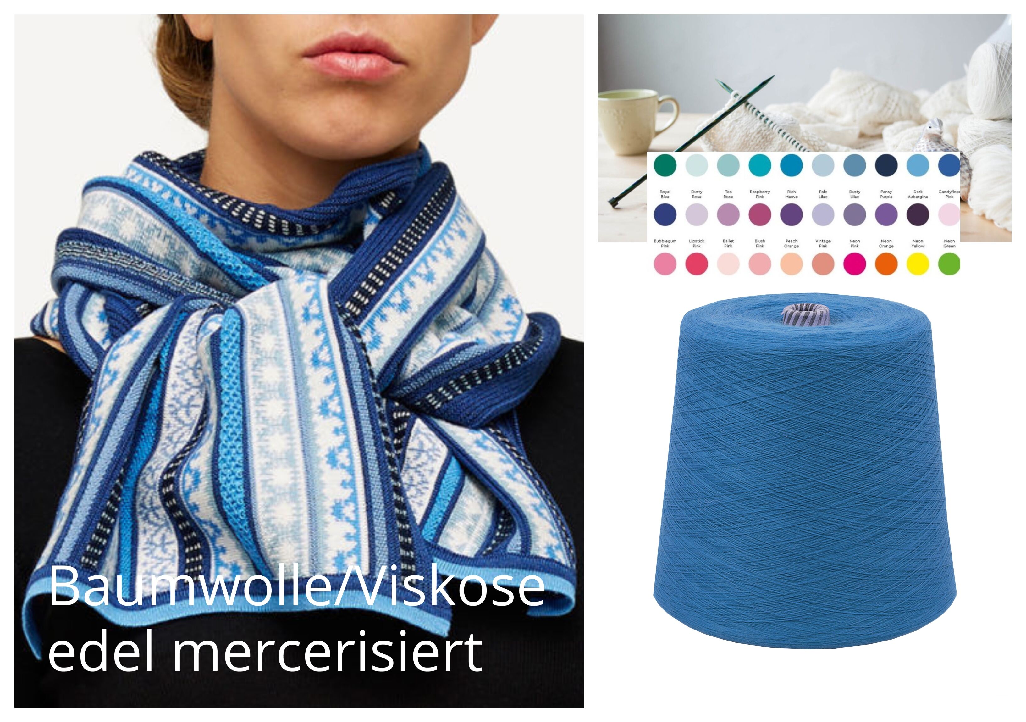 Strickwolle Online Baumwolle Viskose KG SEHR GÜNSTIG