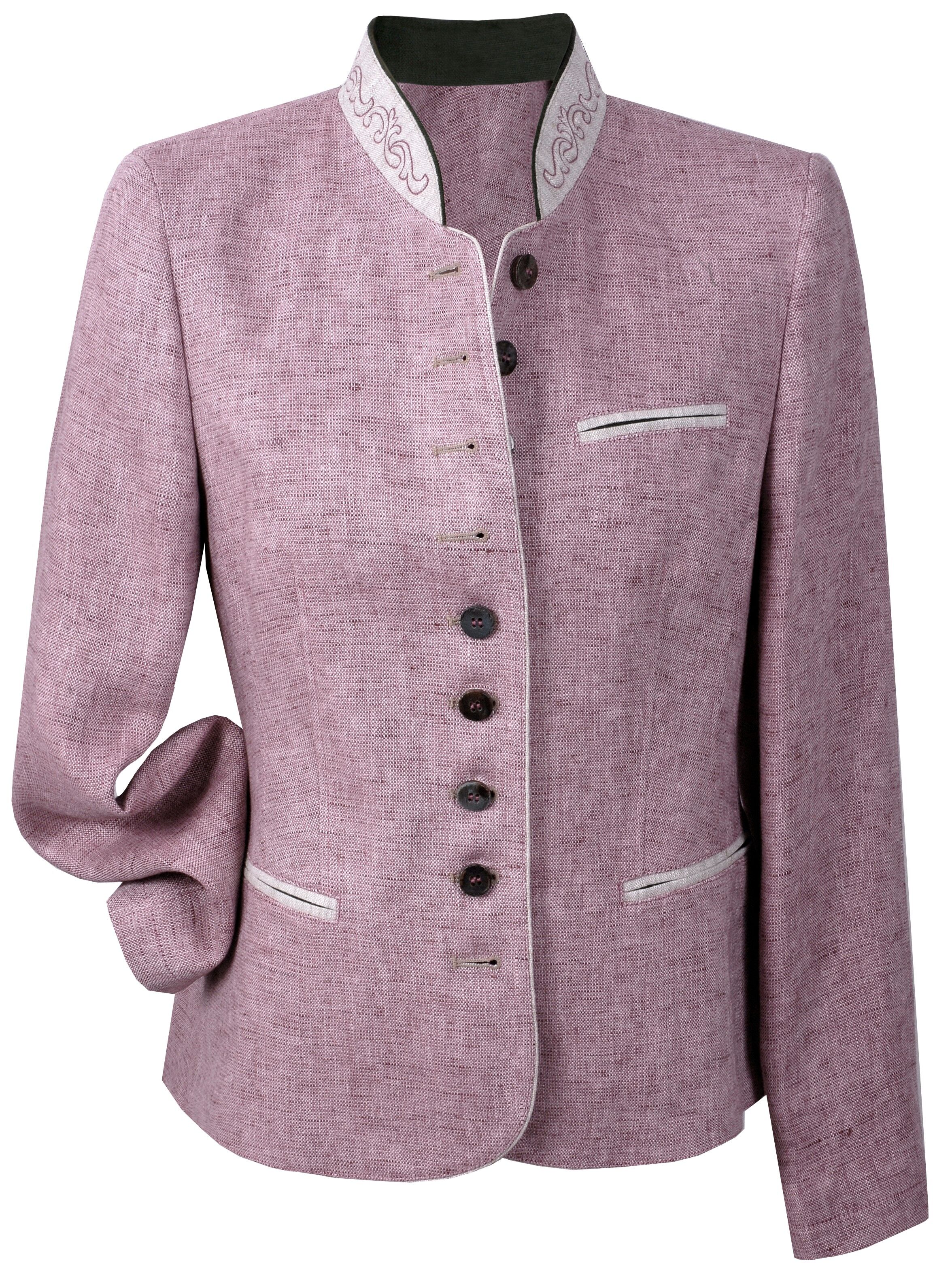 PREMIUM Trachtenblazer Damen - kurzer Leinenblazer Rosè PREMIUM Trachtenblazer Damen - kurzer Leinenblazer Rosè