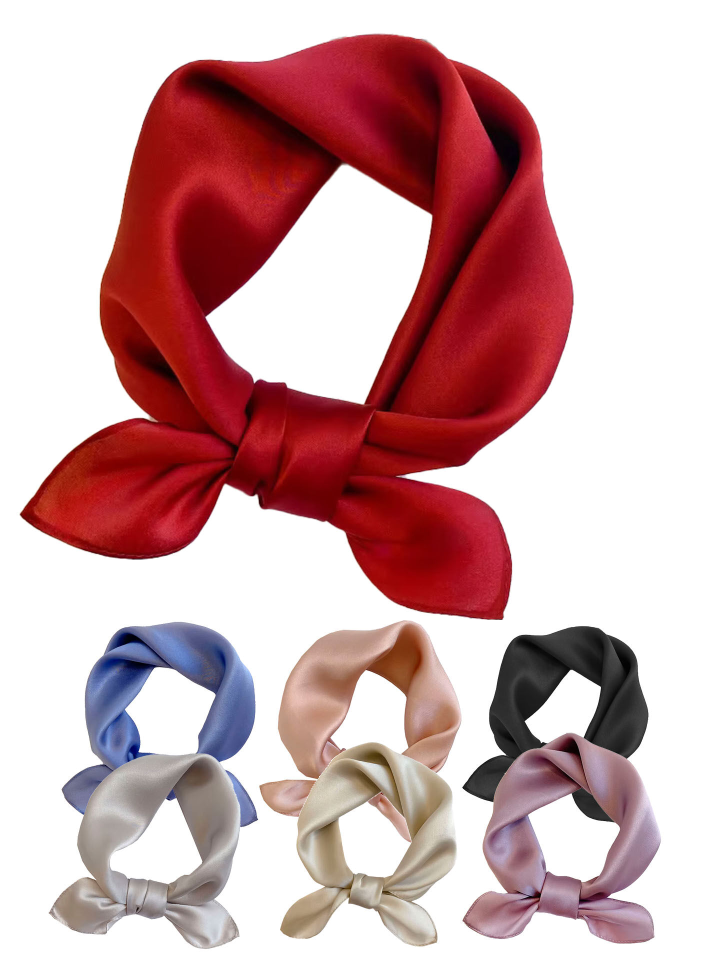 Trachtenhalstuch Nickituch einfarbig 100% Seide schöne Farben Trachtenhalstuch Nickituch einfarbig 100% Seide schöne Farben