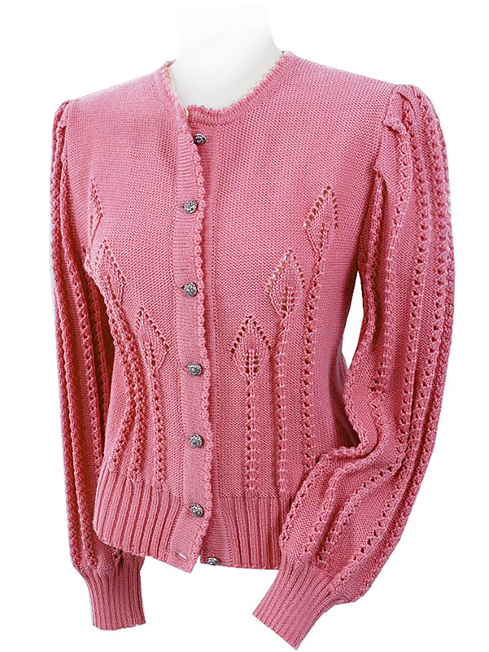 Trachtenstrickjacke Damen Dirndljacke MERINO SCHURWOLLE Rosa Trachtenstrickjacke Damen Dirndljacke MERINO SCHURWOLLE Rosa