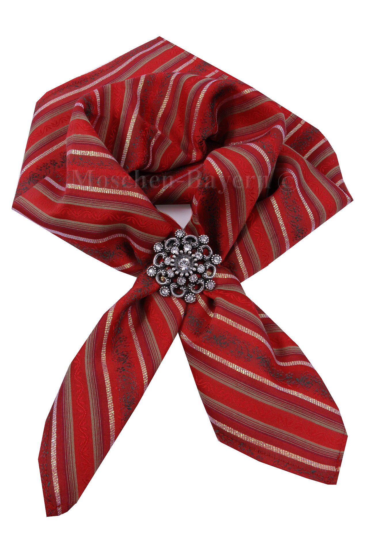 PREMIUM Trachtentuch Schultertuch 100% Seide Rot-Gold PREMIUM Trachtentuch Schultertuch 100% Seide Rot-Gold