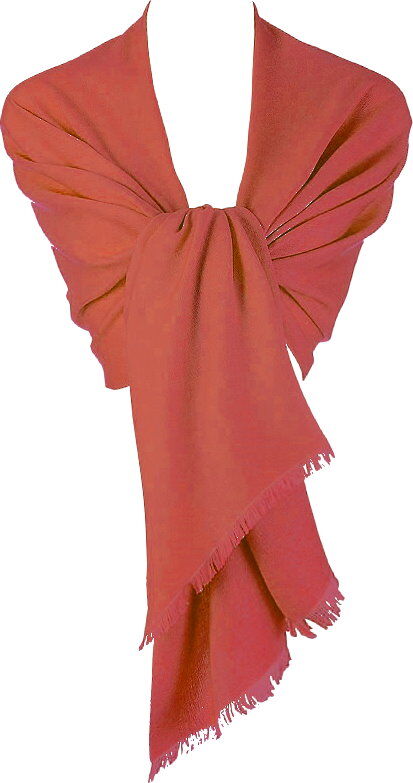 Pashmina Stola Umhang Cashmere Schal Damen Rot Koralle Pashmina Stola Umhang Cashmere Schal Damen Rot Koralle