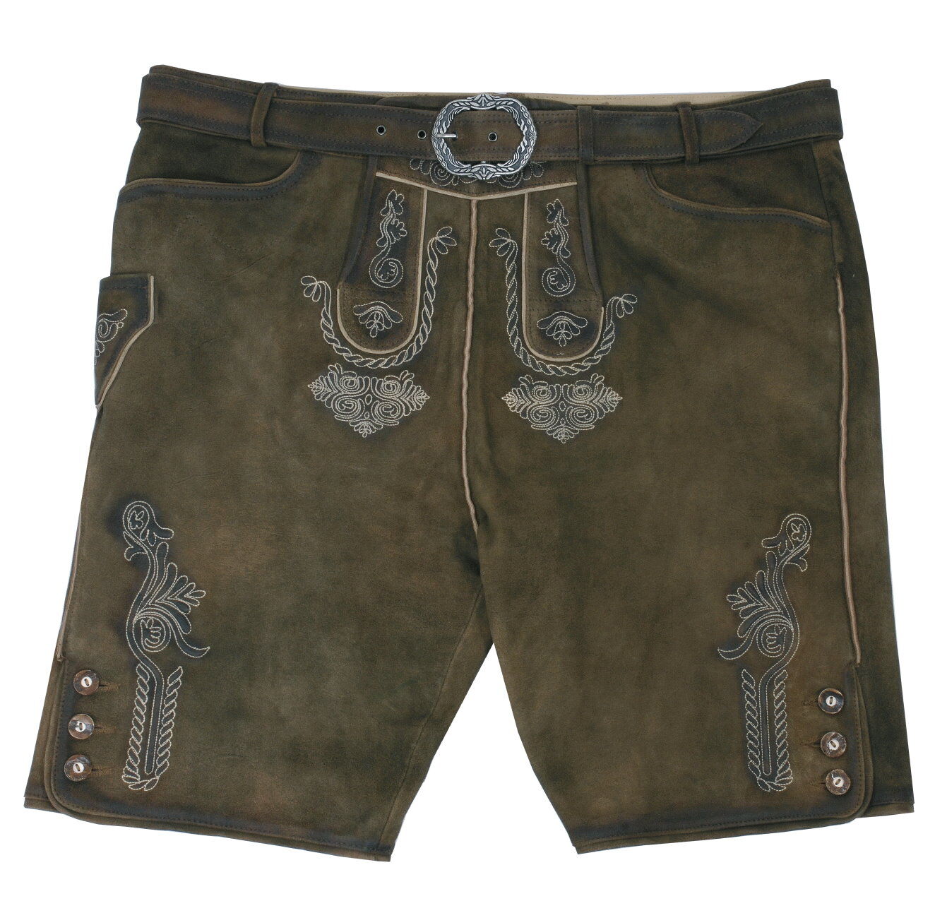 Trachtenlederhose kurze Lederhose Herren Antik Zeder Trachtenlederhose kurze Lederhose Herren Antik Zeder