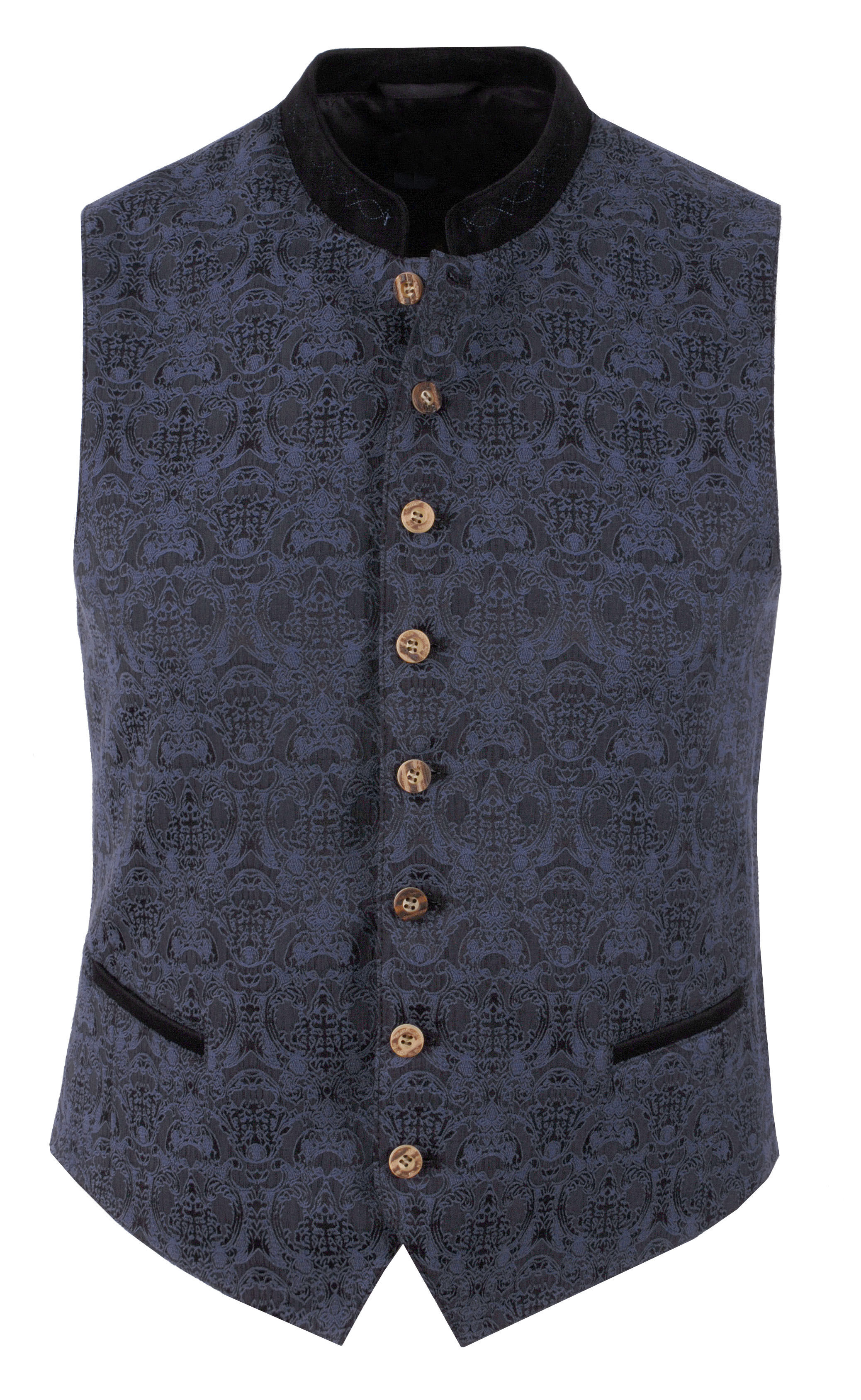 Trachtenweste Herrenweste Gilet Marine Blau/Schwarz Trachtenweste Herrenweste Gilet Marine Blau/Schwarz