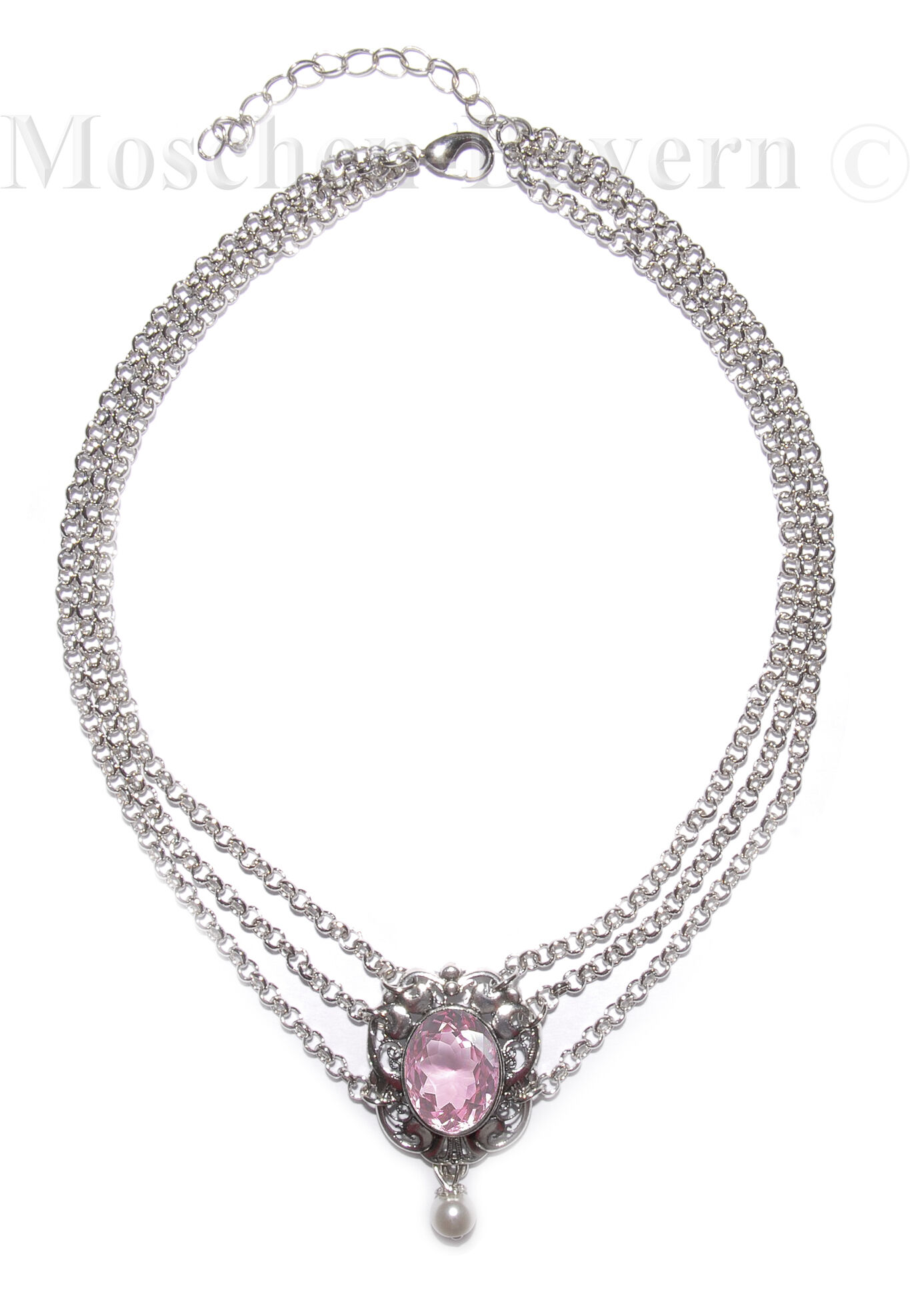 Kropfband Kropfkette mit Medaillon + Swarovski Kristall Kropfband Kropfkette mit Medaillon + Swarovski Kristall