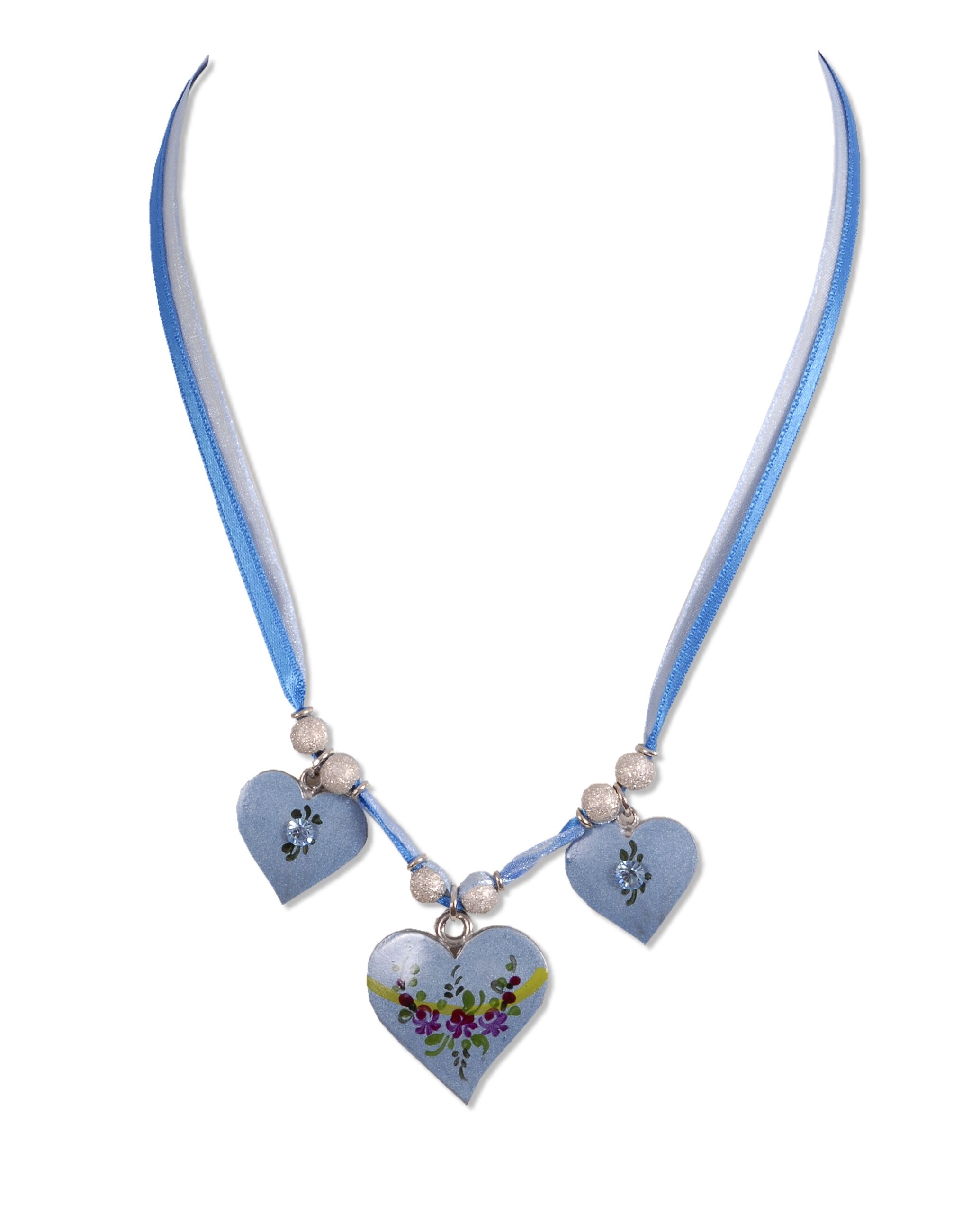 Trachtenkette Herzkette handbemalt Trachtenkette Herzkette handbemalt