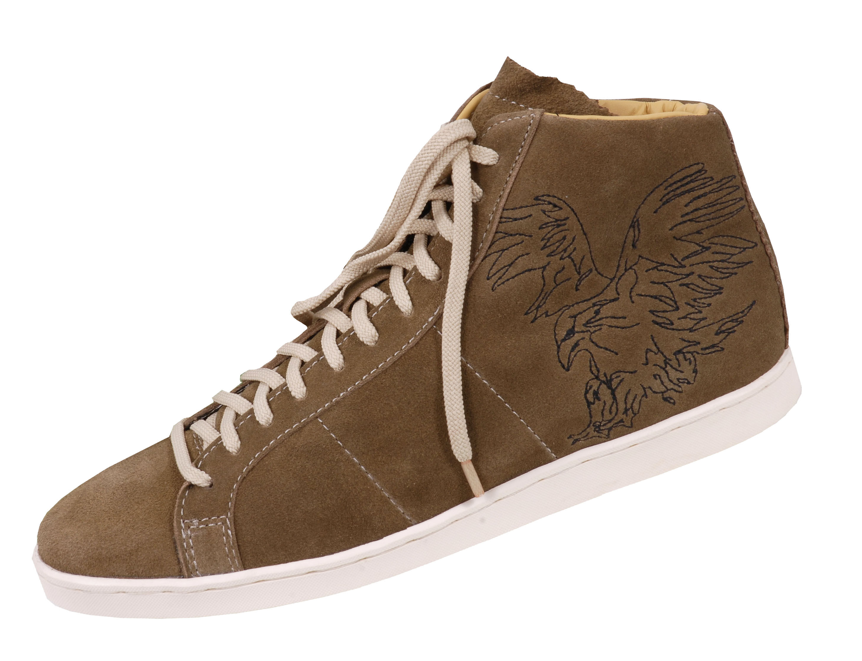 Trachtenschuhe Sneaker Herren Rehbraun Adler-Stickerei Trachtenschuhe Sneaker Herren Rehbraun Adler-Stickerei