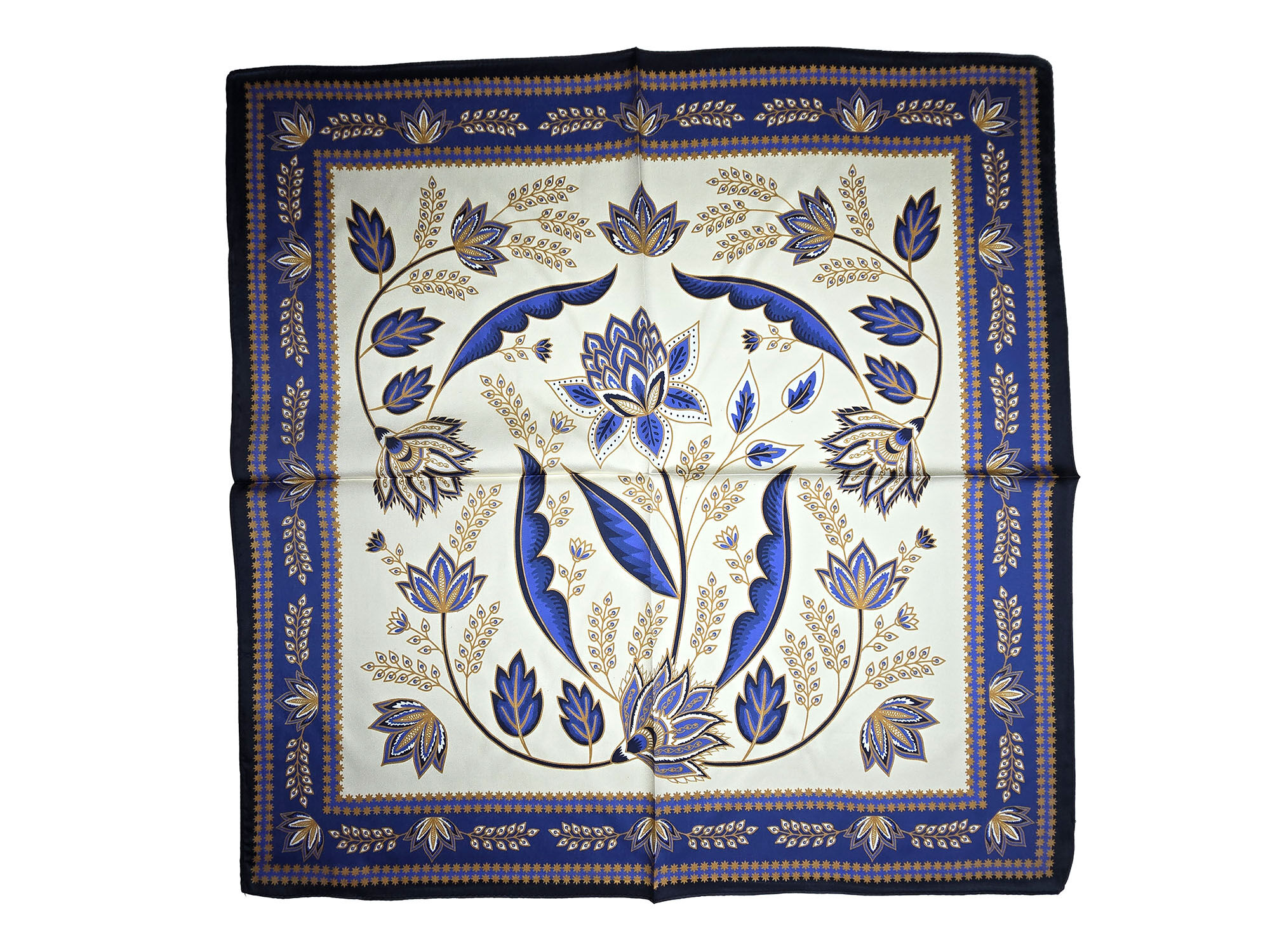 Seidenhalstuch Arosa Damen Herren Nickituch 100% Seide Blau