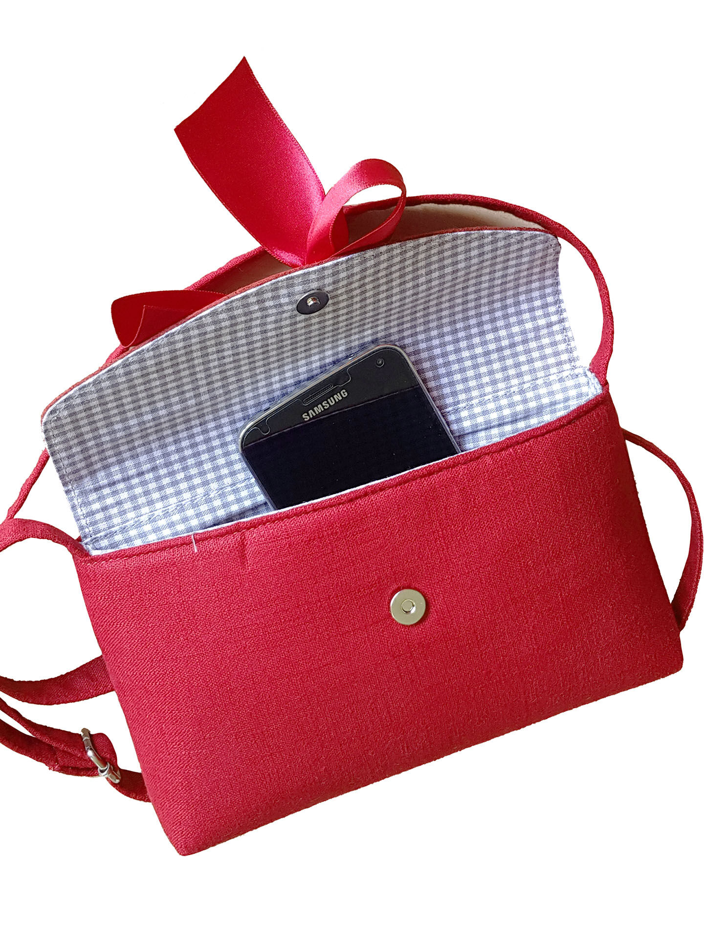 Trachtentasche Dirndltasche mit Schleife Rot