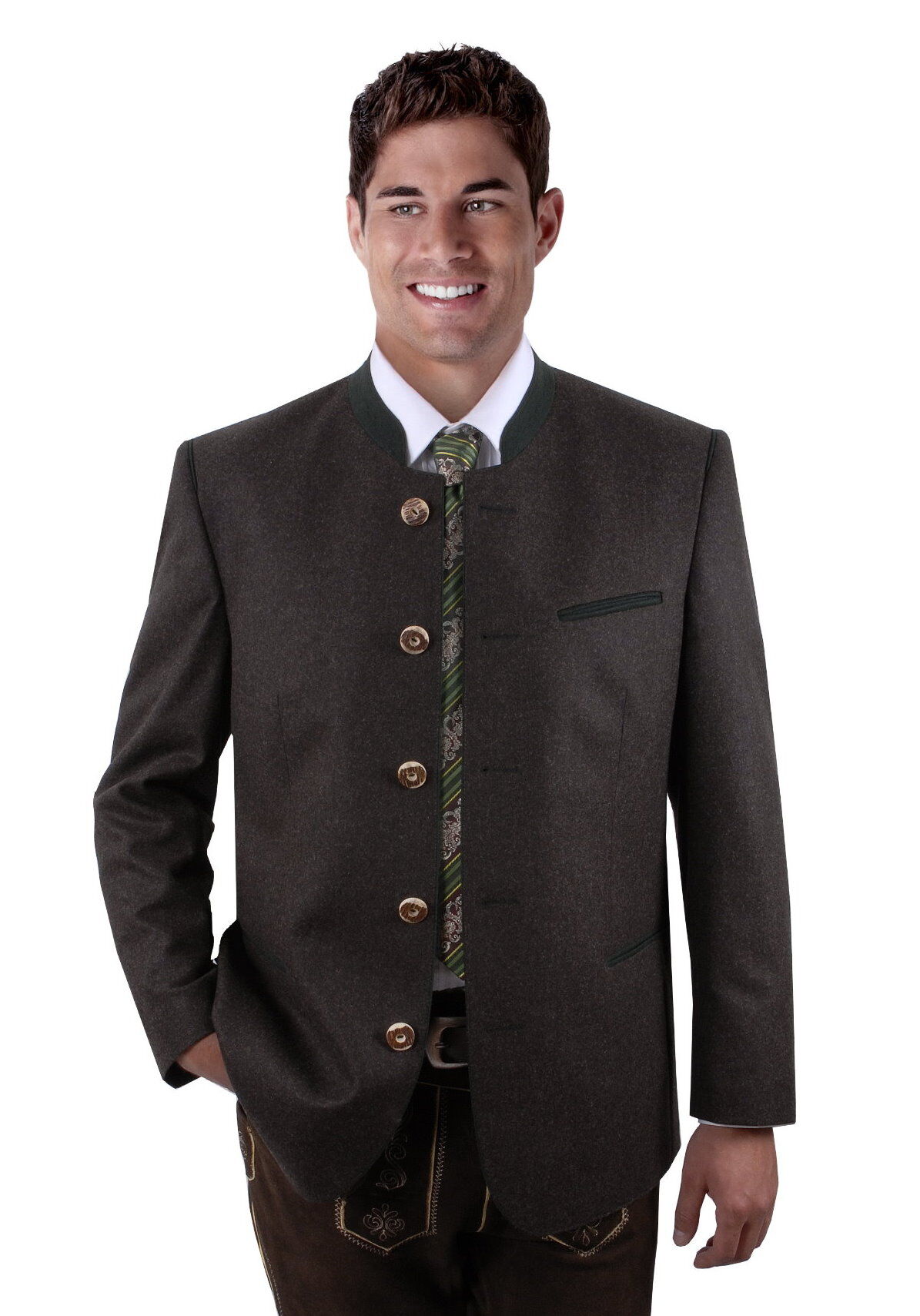 PREMIUM Trachtenblazer Lodenblazer Herren Sakko Braun 100% Schurwolle PREMIUM Trachtenblazer Lodenblazer Herren Sakko Braun 100% Schurwolle