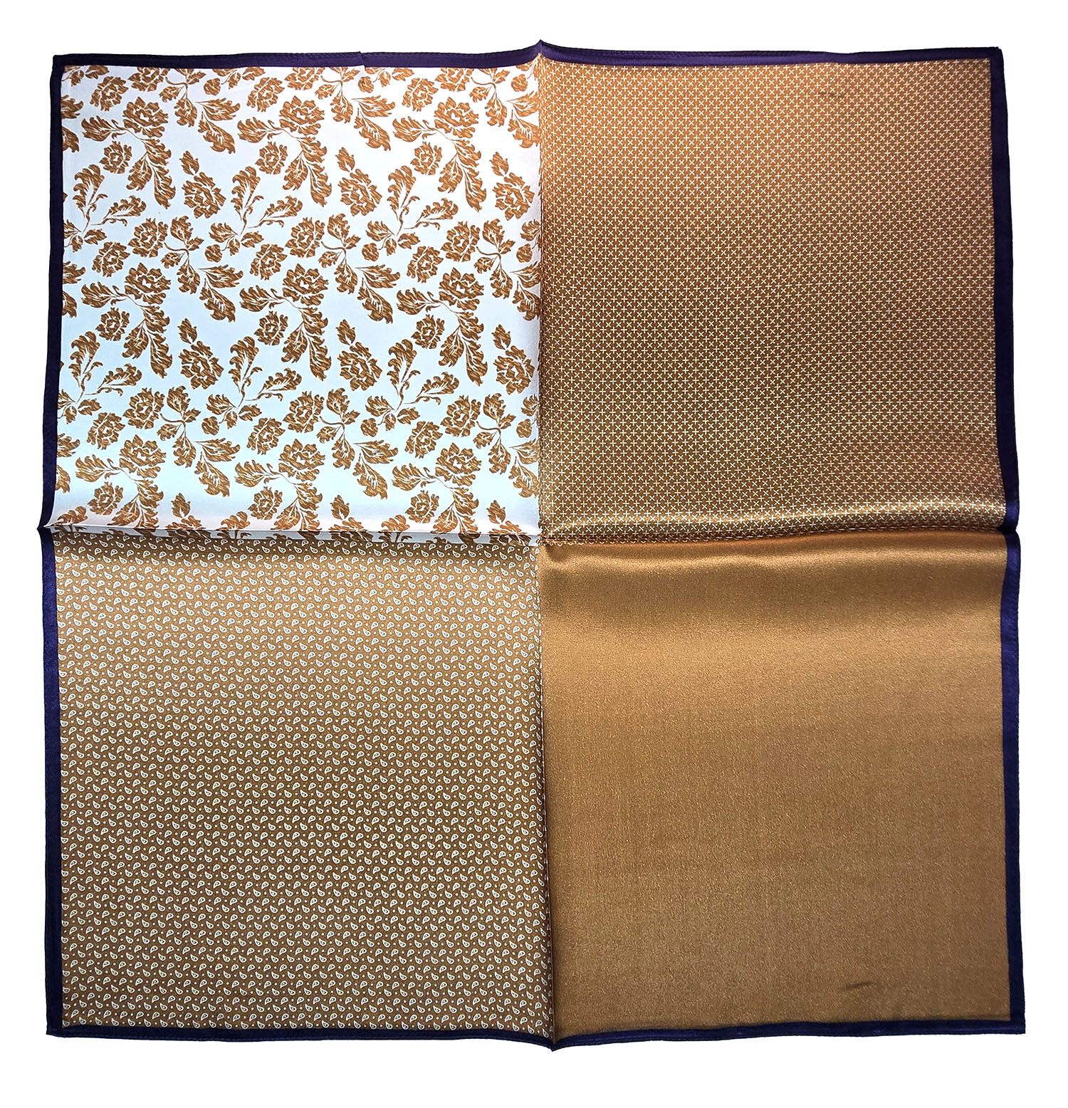 Seidenhalstuch Savona Damen Herren Nickituch 100% Seide Braun