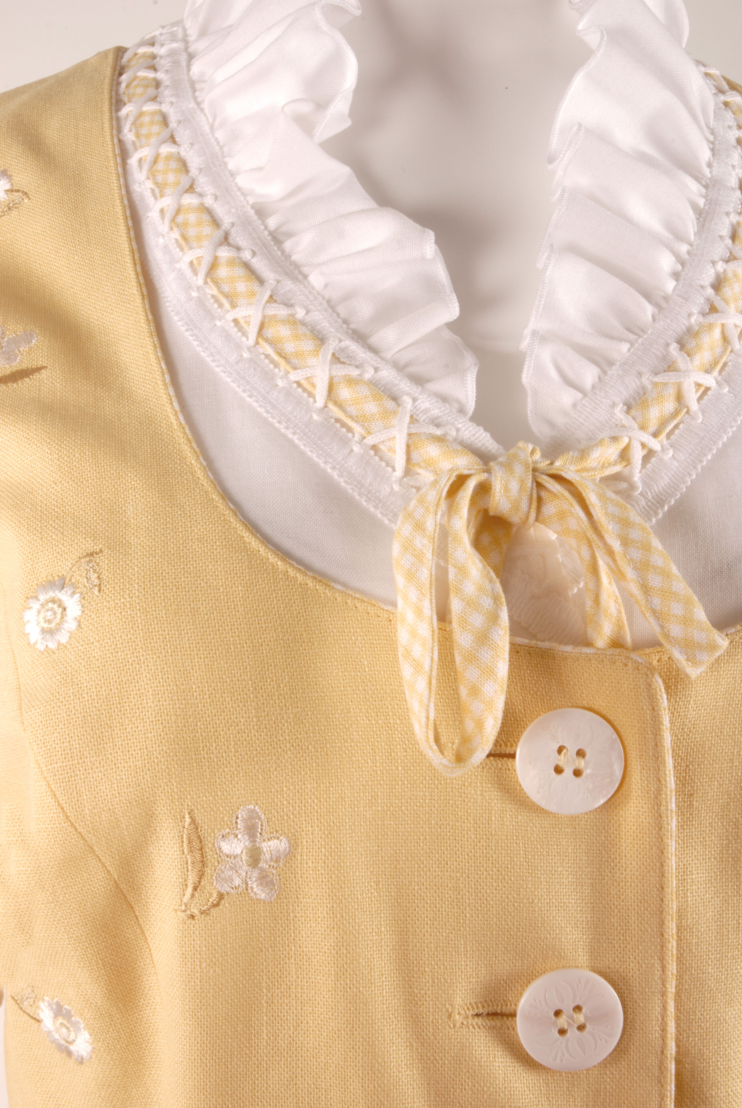 PREMIUM Trachten-Ensemble 3-teilig - Trachtenmieder + Trachtenrock + Trachtenbluse Gelb PREMIUM Trachten-Ensemble 3-teilig - Trachtenmieder + Trachtenrock + Trachtenbluse Gelb