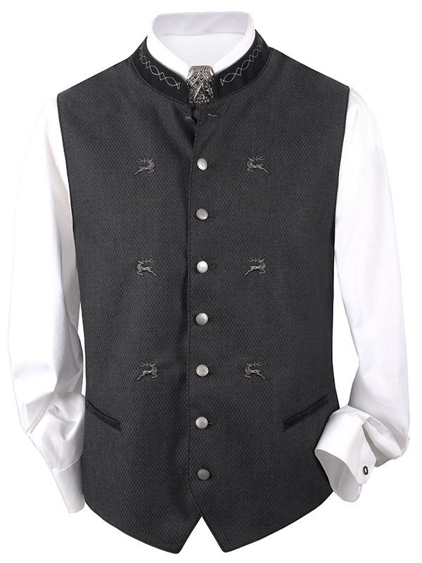 Trachtenweste Herren Elegant - Taillierte Trachtenjacke Für Oktoberfest & Festliche Anlässe