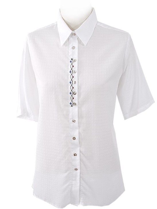 Trachtenbluse Damen Kurzarm - Karierte Dirndlbluse Für Oktoberfest & Volksfeste